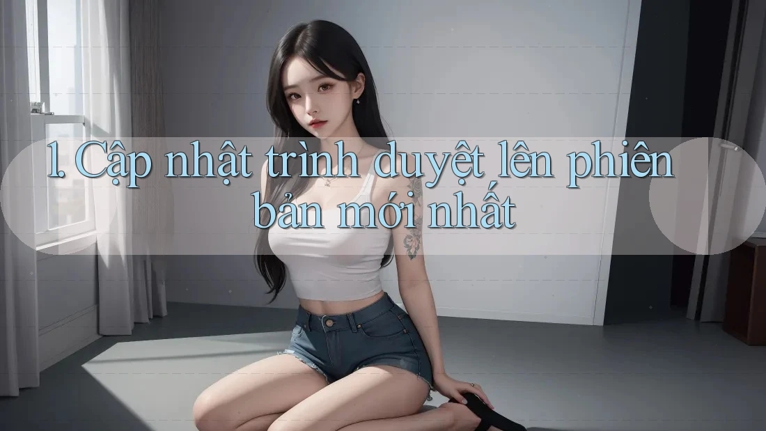 1. Cập nhật trình duyệt lên phiên bản mới nhất