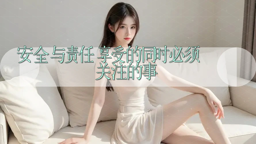 安全与责任：享受的同时必须关注的事