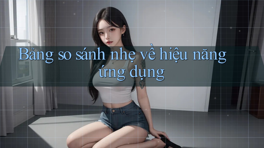 Bảng so sánh nhẹ về hiệu năng ứng dụng
