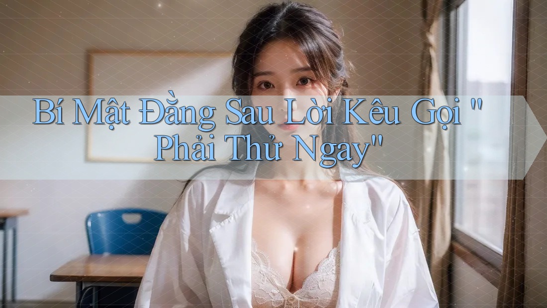 Bí Mật Đằng Sau Lời Kêu Gọi “Phải Thử Ngay”