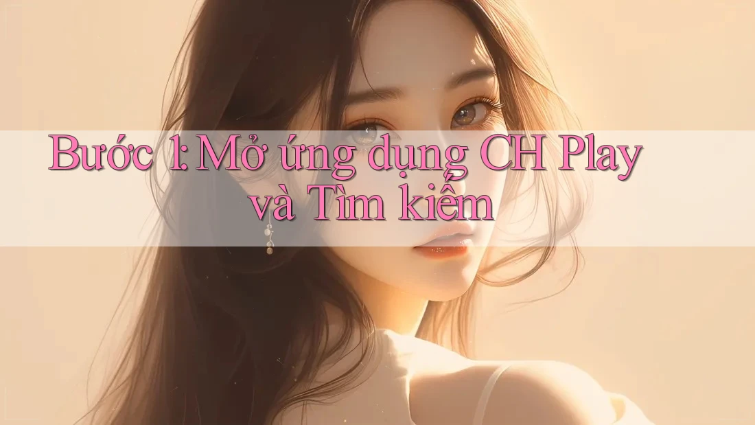 Bước 1: Mở ứng dụng CH Play và Tìm kiếm