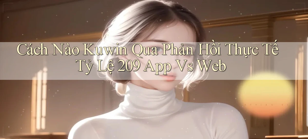 Cách nào Kuwin qua phản hồi thực tế   tỷ lệ 209 app vs web