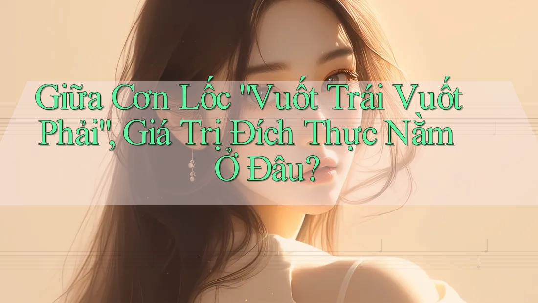 Giữa Cơn Lốc “Vuốt Trái Vuốt Phải”, Giá Trị Đích Thực Nằm Ở Đâu?