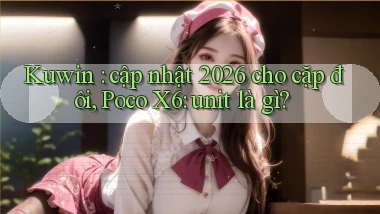 Kuwin cập nhật 2026 cho cặp đôi, Poco X6 unit là gì