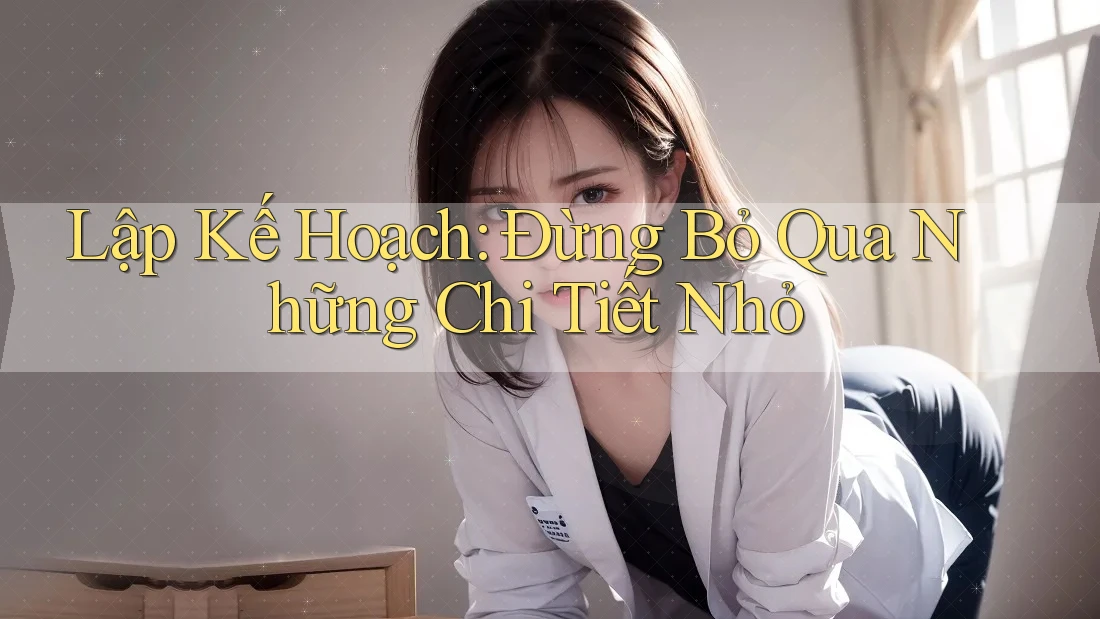 Lập Kế Hoạch: Đừng Bỏ Qua Những Chi Tiết Nhỏ Lập Kế Hoạch: Đừng Bỏ Qua Những Chi Tiết Nhỏ