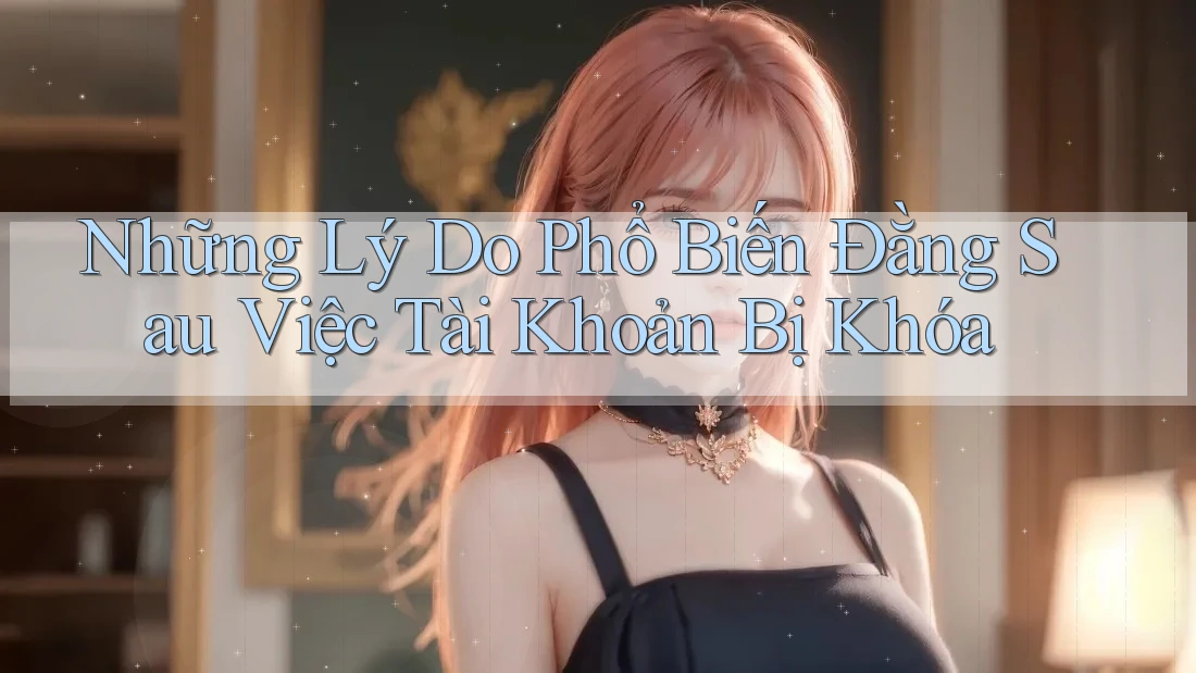 Những Lý Do Phổ Biến Đằng Sau Việc Tài Khoản Bị Khóa Những Lý Do Phổ Biến Đằng Sau Việc Tài Khoản Bị Khóa