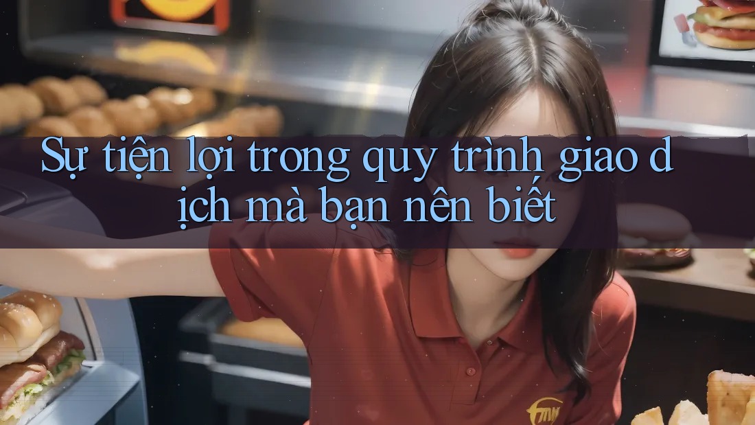 Sự tiện lợi trong quy trình giao dịch mà bạn nên biết