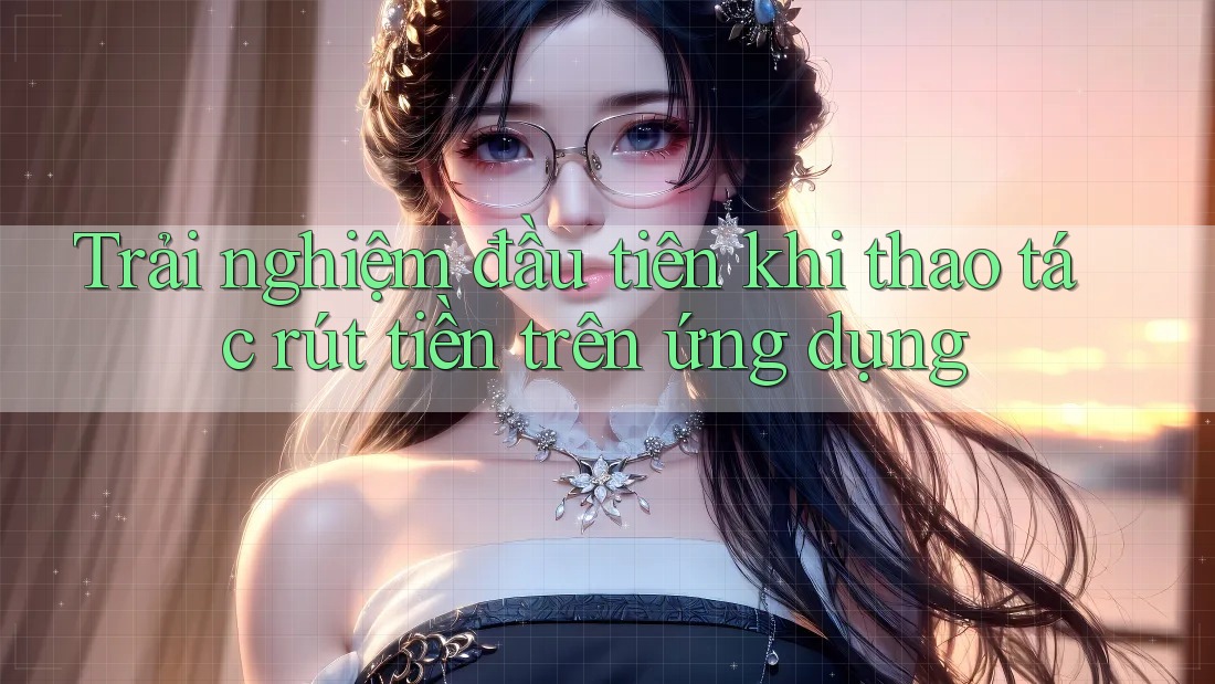 Trải nghiệm đầu tiên khi thao tác rút tiền trên ứng dụng