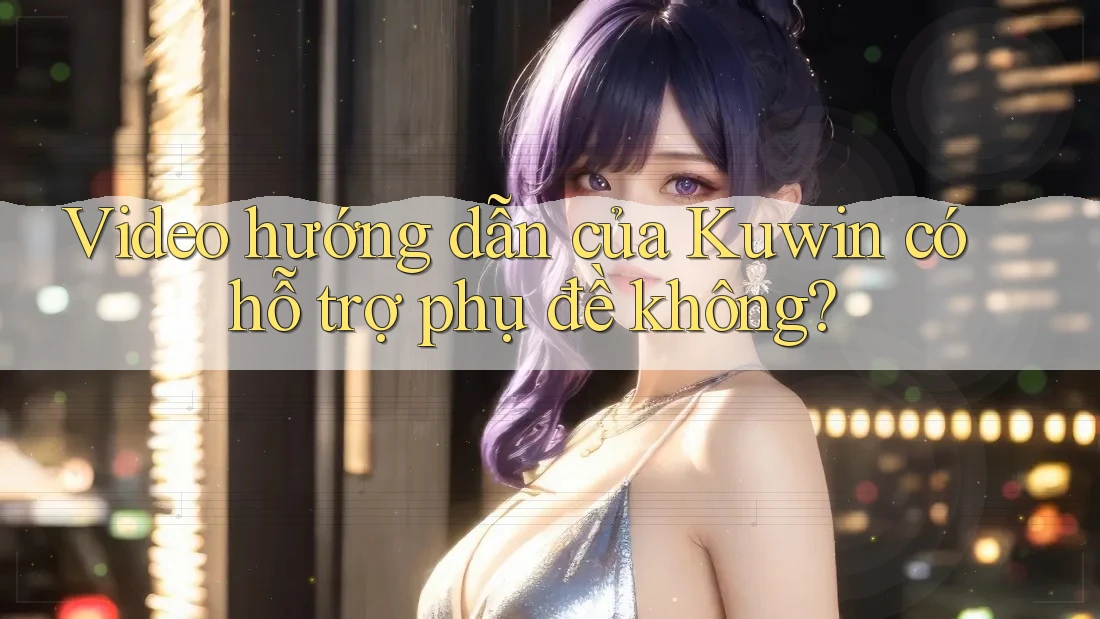 Video hướng dẫn của Kuwin có hỗ trợ phụ đề không?